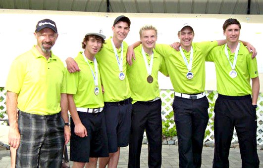The David Thompson S.S. Golf Team.