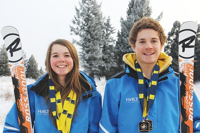Amelia Smart and Keegan Sharp recently helped team Canada reclaim the Whistler cup with their alpine ski skills.
