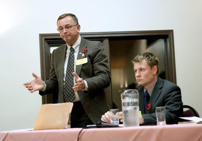 Mayoral candidates Al Miller and Gerry Taft talk jobs
