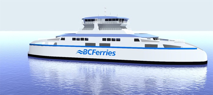 Sketch shows new ferries for Powell River and Southern Gulf Islands routes