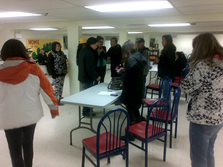 Those following the vote counting in the Shuswap Band Office were very emotional after the results declared Barbara Cote