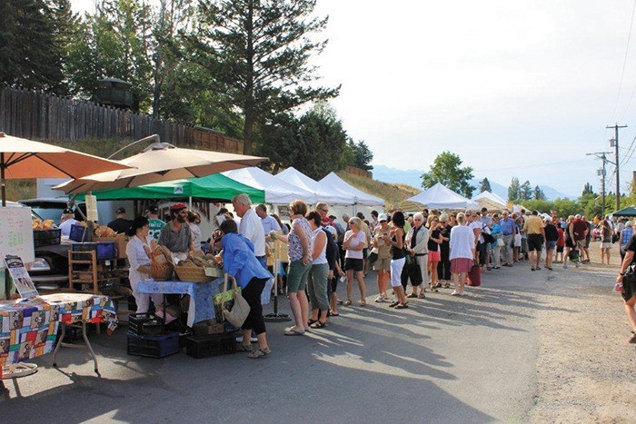 The current back alley location for the Invermere Farmers' Market is viewed as a missed opportunity by the Invermere Business Committee