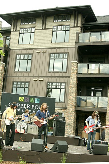 The Sheepdogs perform live at the Copper Point grand opening.