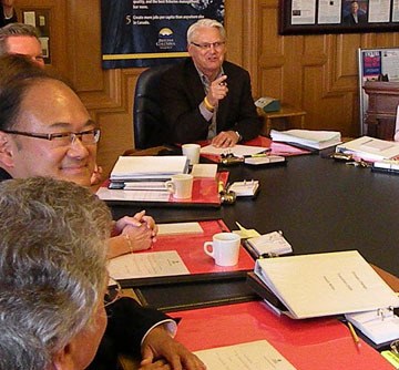 Premier Gordon Campbell intervened in the last electoral boundaries review to keep rural seats from being eliminated.