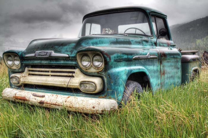 Old Chevy is by photographer John Niddrie