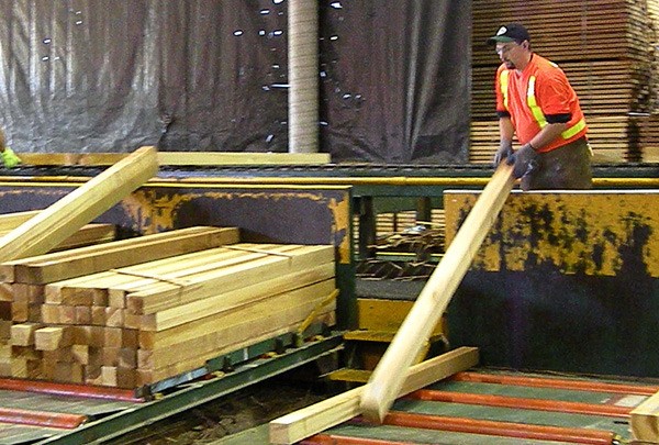 Sawmill production in B.C. is on the upswing