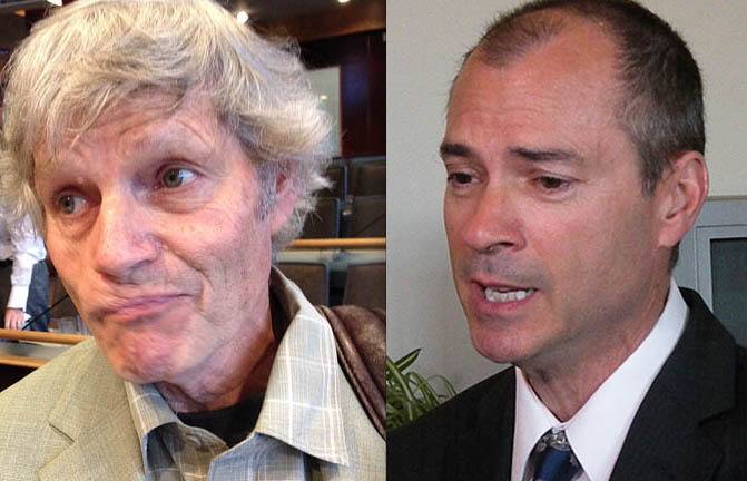 Agricultural Land Commission chair and CEO Richard Bullock (left) has been fired as Agriculture Minister Norm Letnick implements the BC Liberals' overhaul of farmland regulation.