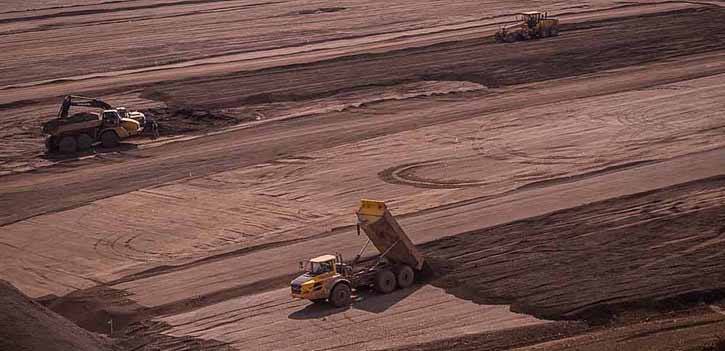 Construction of tailings impoundment facility now in operation at Red Chris mine south of Dease Lake in northwestern B.C.