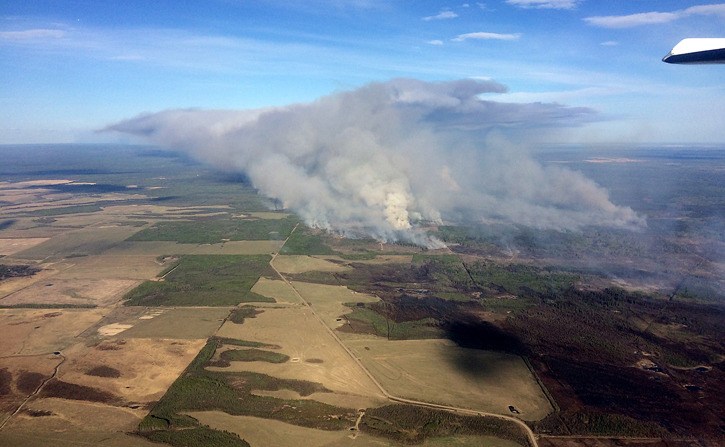 The Siphon Creek wildfire on May 1