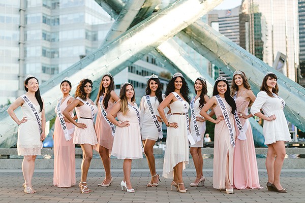 Pictured are winners of the 2015 Miss BC