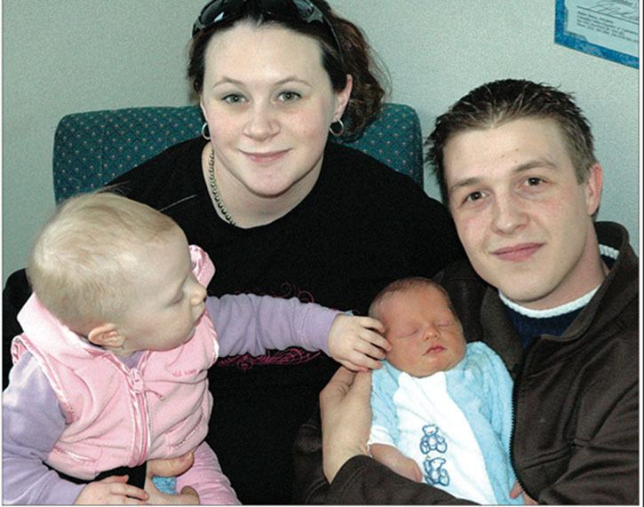 2006 — The New Year’s baby made his entrance at the Invermere and District Hospital. Dylan Bradley Varga greeted parents Crystal Coles and Brad Varga along with sister
