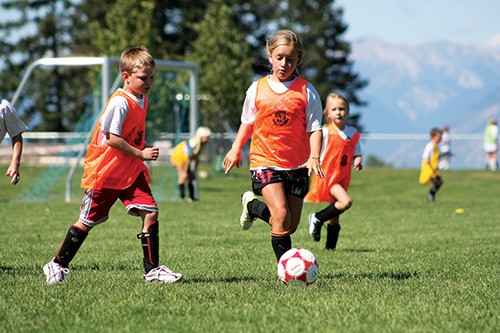 Young soccer players in the valley get their kicks in this short from a game played last August