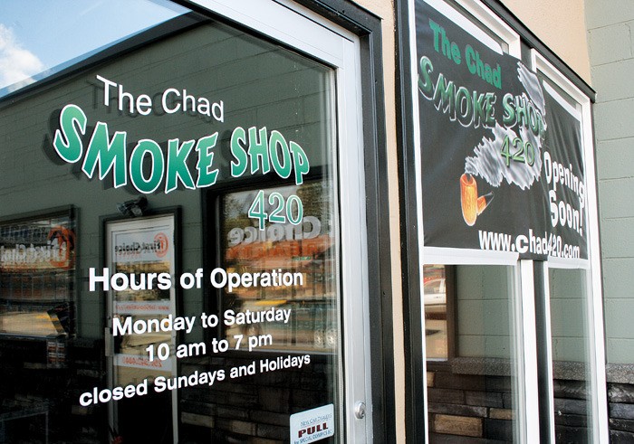 Chad's 420 Smoke Shop only opened Saturday
