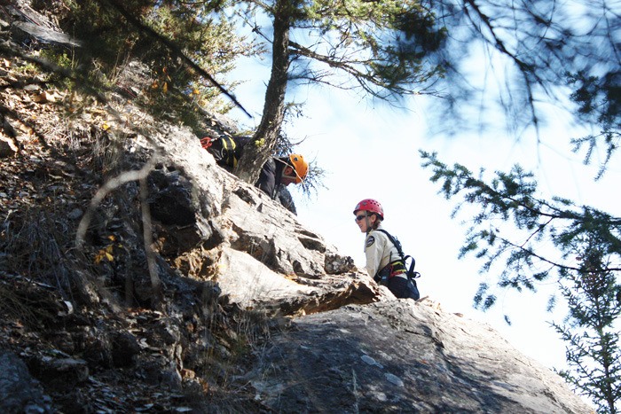 Pamela Nevlud and Sebastien Martinez were two of the search and rescue members that took part in the joint exercise between the Columbia Valley