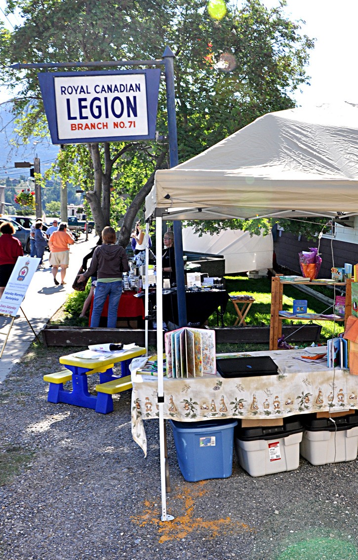 The Windermere Royal Canadian Legion Branch No. 71 held its Legion Market outside its Branch office during the summer of 2010.