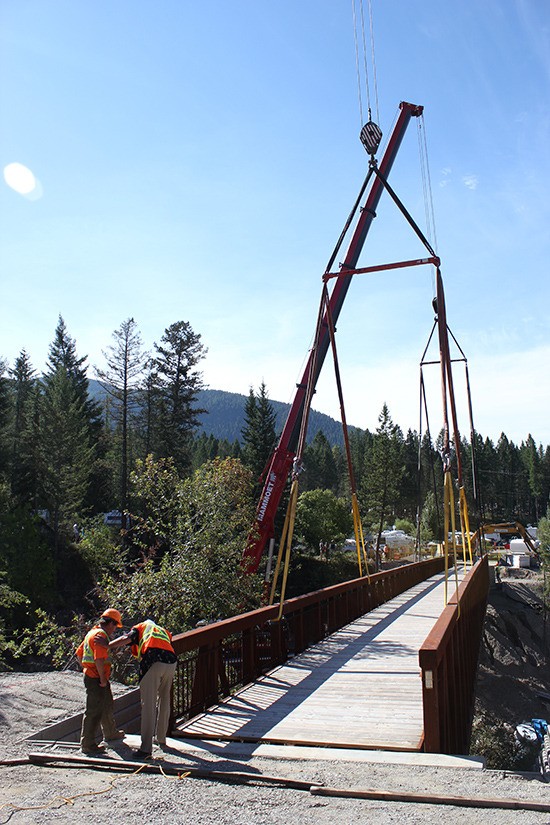 A new 190-foot (58-metre) steel truss bridge at the Fairmont Hot Springs Resort is sure to keep RV campers connected with the main resort