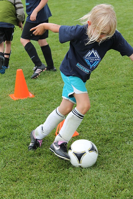 The Soccer Quest summer camp at the Mount Nelson Athletic Park in Invermere from July 29th to August 2nd saw 70 kids and youth between the ages of five and 18 engage in drills and challenges to earn points for their respective teams