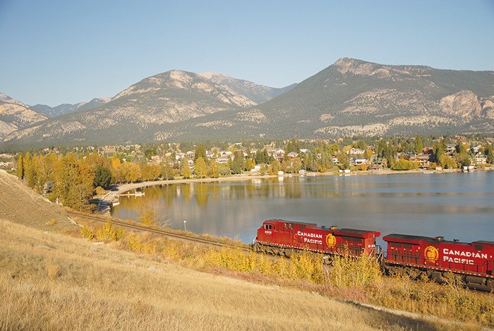 CP trains passing through Invermere today are 20 per cent longer on average than the train seen in this file photo.