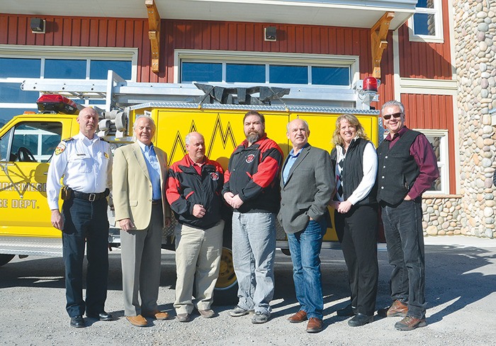 Those gathered at the Windermere Fire Hall for the  $65