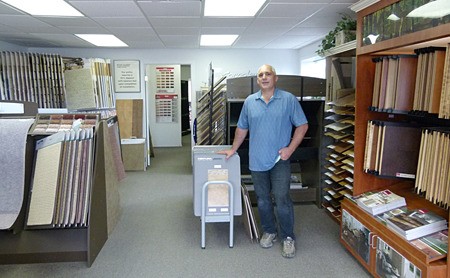 Wayne Barr in the new Abbey Carpets location.