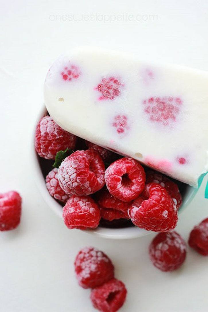 Raspberry Cream Popsicle