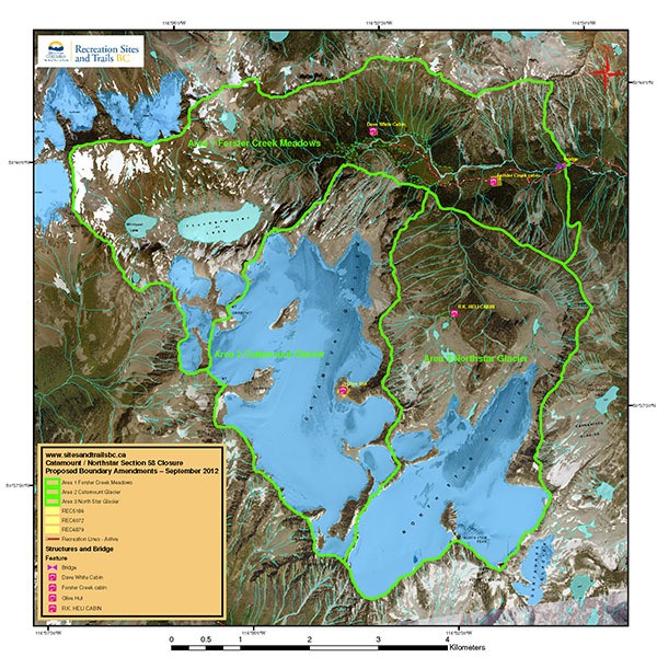 Forester Creek Meadows and Catamount Glacier are close to motorized vehicles as of June 1. North Star Glacier is permanently closed to them.