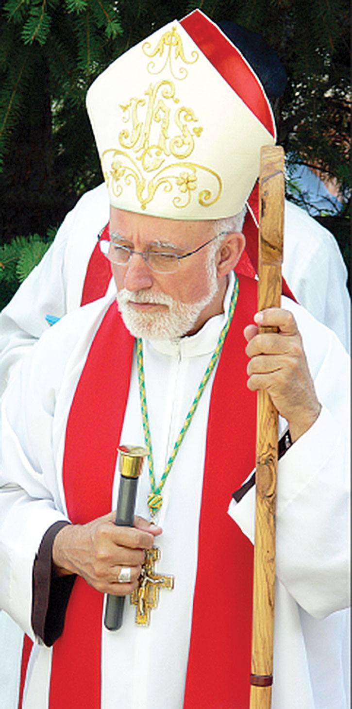 2009 — Roman Catholic Nelson   Diocese  Bishop John Coriveau blessed the Stations of the Cross at Radium Hot Springs’ Our Lady of the Peace shrine while  visiting the area.