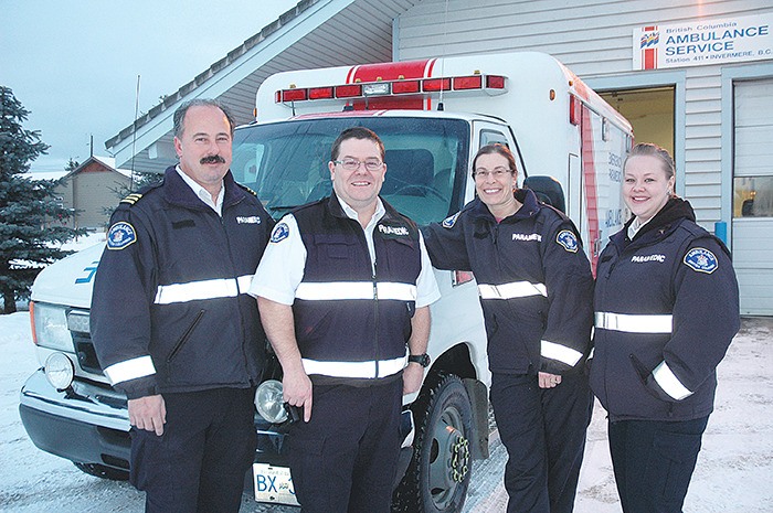 Invermere Ambulance Unit Chief Peter Hecher (left)