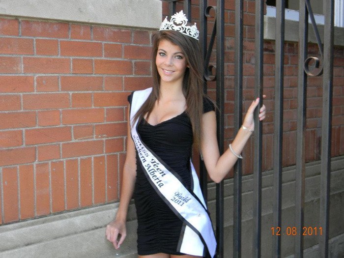 Alyssa Mahovlic as Miss Teen Southern Alberta 2011 placing in the top ten at the Miss Teen Canada pageant last July.