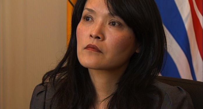 NDP MLA Jenny Kwan fielded questions from reporters Friday after saying she would repay her family's vacation costs linked to the Portland Hotel Society.