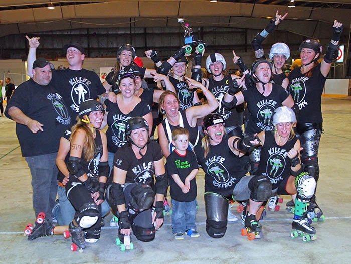 Invermere's Killer Rollbots are the East Kootenay Roller Derby League champions after winning their final bout against Fernie's Avalanche City Roller Girls 206-115 on Saturday (September 15).