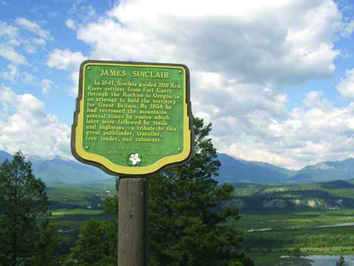 The James Sinclair Sign of Interest near Radium is one of several in the Columbia Valley region that are slated to be upgraded.