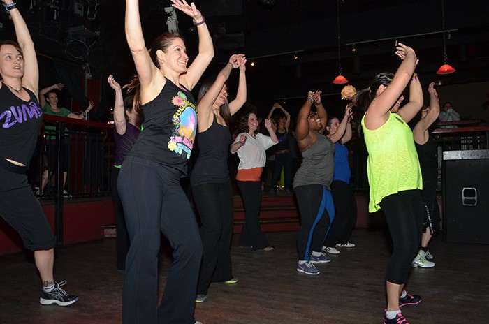 A large crowd turned out for the Zumba fundraiser at Bud's Bar & Lounge earlier this year.