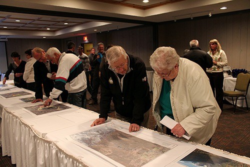 During an open house of the July 2013 mudslide evaluation at the Fairmont Hot Springs Resort on Thursday