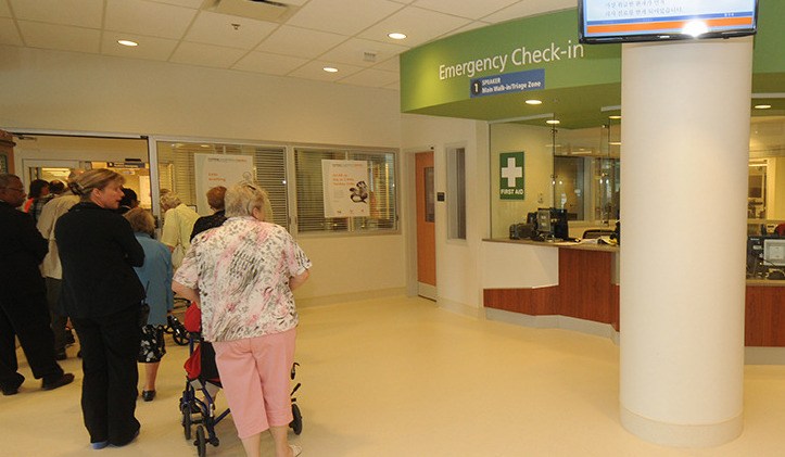 Surrey Memorial Hospital's expanded emergency was reporting crowding soon after it opened.