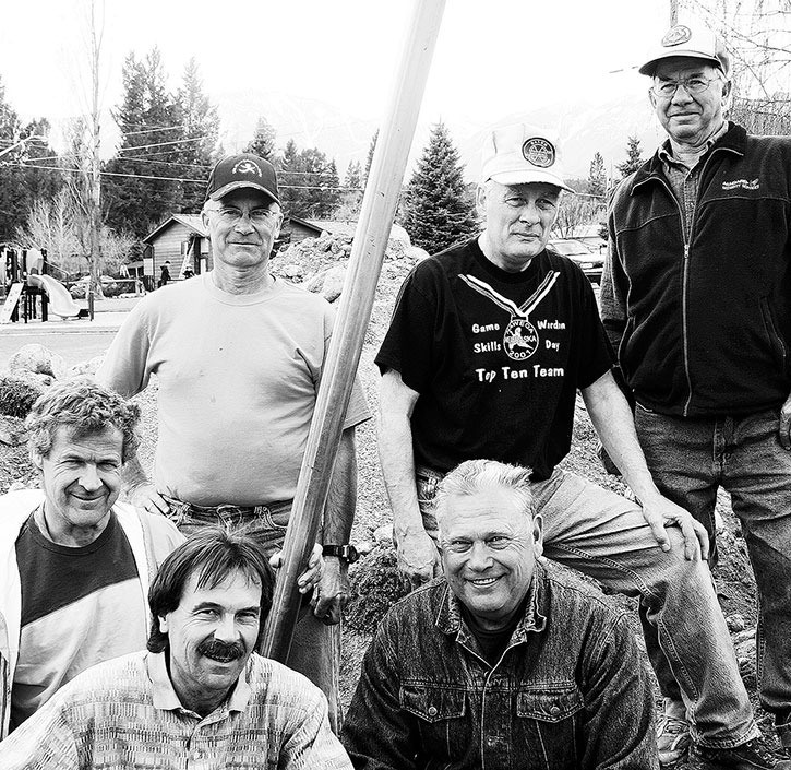 2009 - Out to lend a helping hand with upgrades to the Lions’ Park behind the Invermere & District Hospital was Bruce Collins from The Playground Guys
