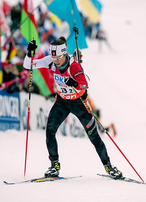 Biathlete Megan Imrie is gunning for a good result in Sochi