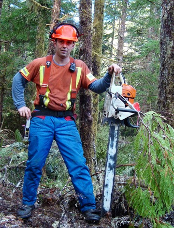 Rick Parcher worked on gas drilling rigs in northern B.C. and Alberta for 15 years before returning to B.C. last fall to carry on a family tradition as a charge hand at Alternative Forest Operations in Chemainus.