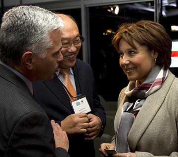 Premier Christy Clark attends reception for participants in a two-week Asia trade mission that began Thursday. About 200 people are visiting China