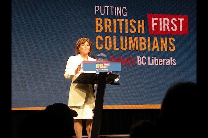 Premier Christy Clark speaks to BC Liberal Party convention in Vancouver