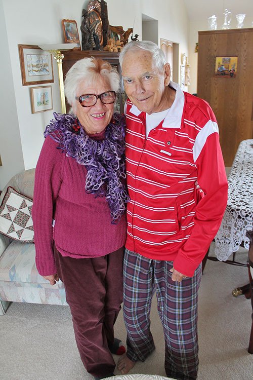 Victoria and Bernard Gordon in their Invermere home.