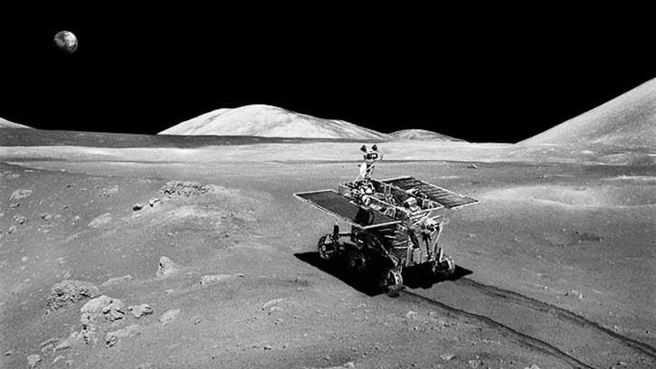Artist impression of China's Lunar Rover.