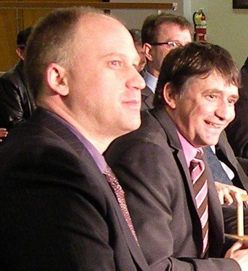 Dana Larsen (left) finished fourth in the 2011 NDP leadership contest after MLAs Nicholas Simons and Harry Lali dropped out.