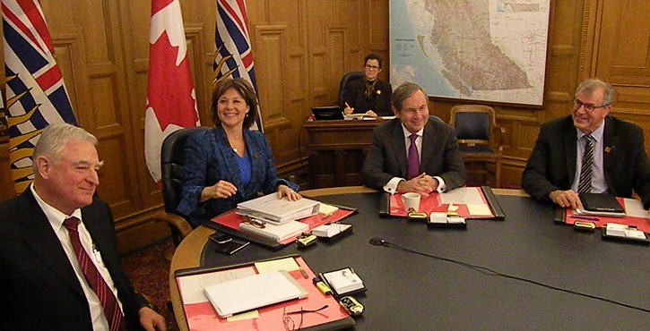 Premier Christy Clark chairs cabinet meeting Thursday