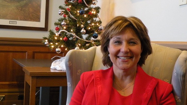 Premier Christy Clark in her office at the B.C. legislature