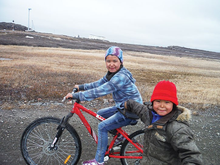 Alison Harper has inspired children in the Nunavut town of Kugluktuk to participate in community bike rides