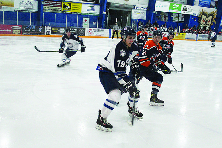 The Rockies fought hard in their own zone at times during Tuesday night's 9-2 loss to Creston