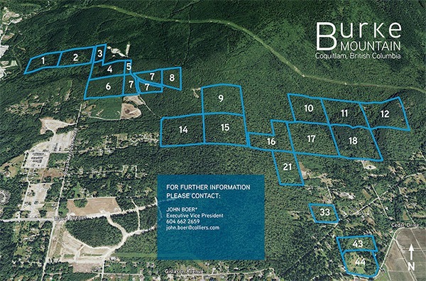 Crown land on Burke Mountain was sold to a developer as part of the B.C. government's asset sales to balance the provincial budget.