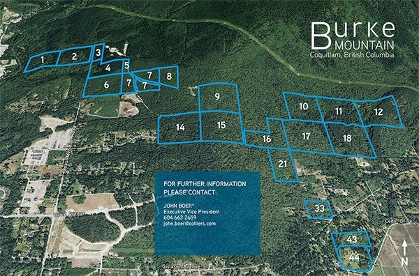 Crown land on Burke Mountain was sold to a developer as part of the B.C. government's asset sales to balance the provincial budget.