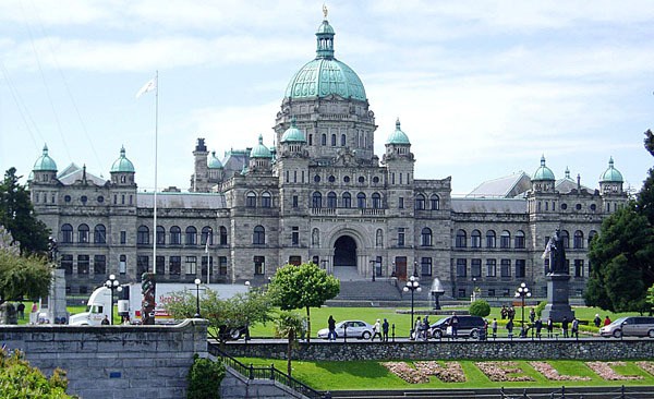 The B.C. legislature doesn't meet building code standards for fire and seismic protection
